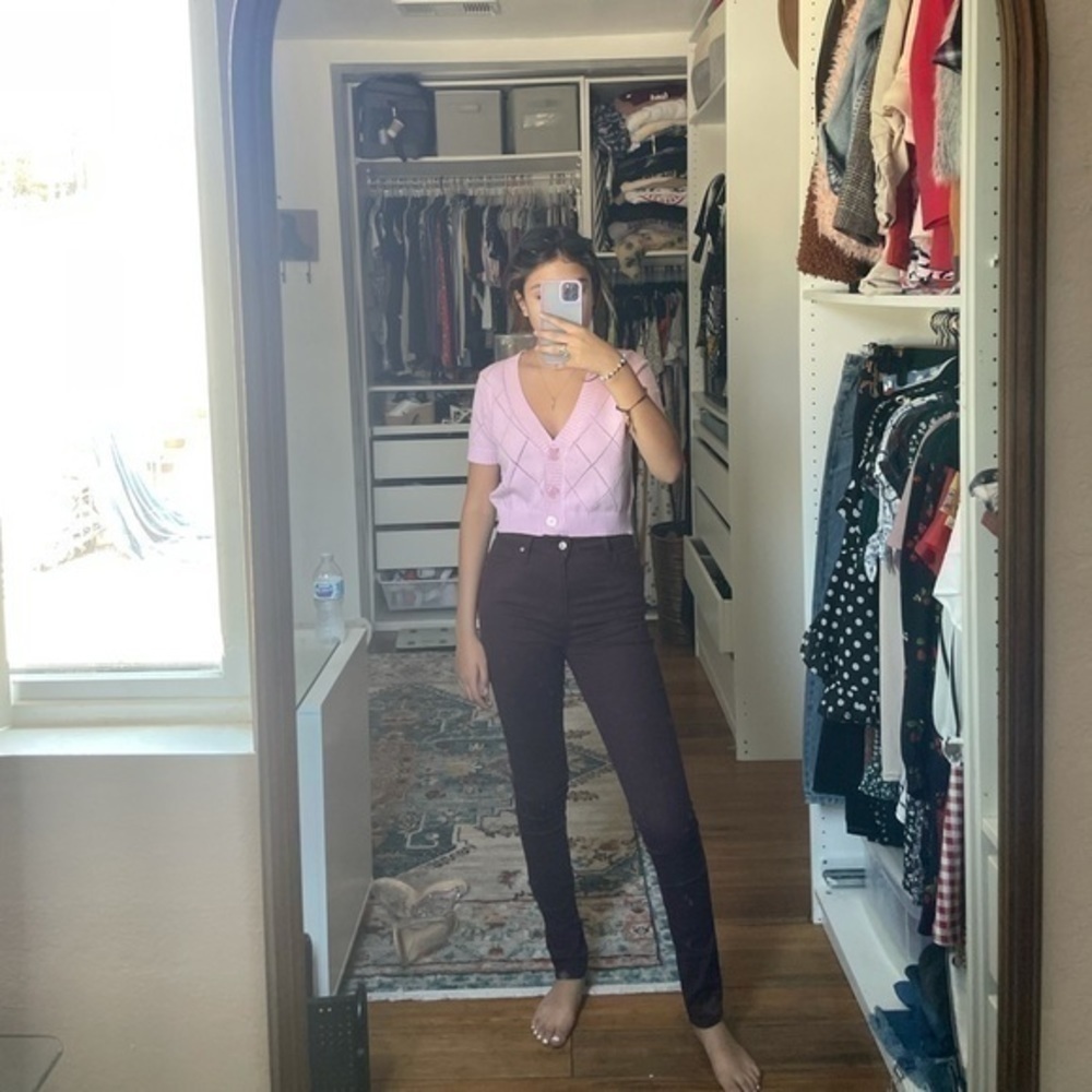 Levi’s mid rise dark purple skinny jeans - Picture 4 of 6